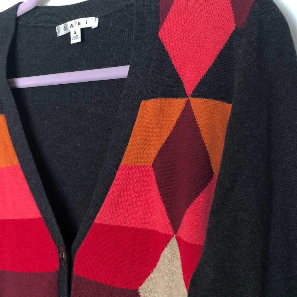 Cabi 171 Color Block Cardigan Sweater - image 2